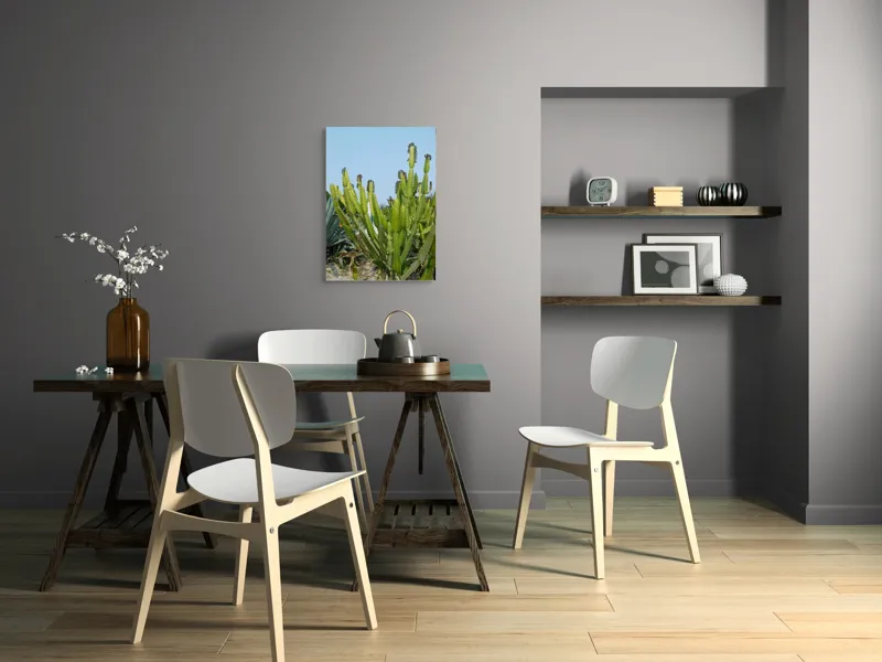 Tablou Canvas, "Cactuși în bătaia soarelui de vară", 50 x 70 cm – poza 5