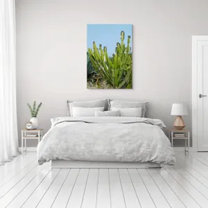 Tablou Canvas, "Cactuși în bătaia soarelui de vară", 70 x 100 cm – poza 3