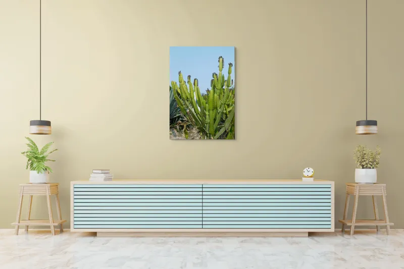 Tablou Canvas, "Cactuși în bătaia soarelui de vară", 70 x 100 cm – poza 5