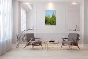 Tablou Canvas, "Cactuși în bătaia soarelui de vară", 70 x 100 cm – poza 8