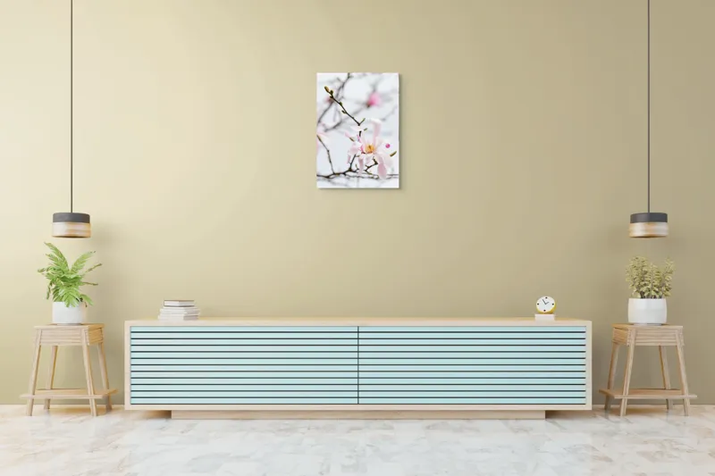 Tablou Canvas, "Magnolie delicată înflorită primăvara", Floare, Frumusețe, Delicatețe, Primăvară, Natură, Petale, Culoare, Eleganță, 50 x 70 cm – poza 6