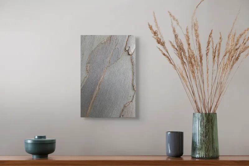 Tablou Canvas, "Bucăți de scoarță pe copac alb", Piele, Textură, Natural, Model, Organic, Suprafață, Arbor., 26 x 39 cm – poza 5