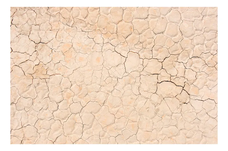 Tablou Canvas, "Zidul crăpat al deșertului uscat", Uscat, Crăpat, Textură, Arid, Pământ, Deshidratare, Natură, Model, Tonuri, Suprafață, 70 x 50 cm