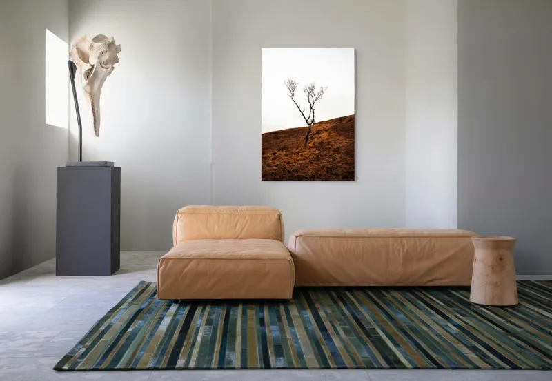 Tablou Canvas, "Arborele solitar pe deal toamna", Copac, Peisaj, Singurătate, Cer, Toamnă, Deal, Natură, Contrast, Melancolie, Siluetă, 70 x 100 cm – poza 7