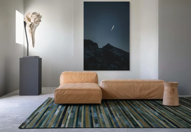 Tablou Canvas, "Stea căzătoare deasupra munților întunecați", Munți, Siluetă, Cer, Noapte, Lumină, Stea, Mister, Tainic, 100 x 150 cm – poza 7