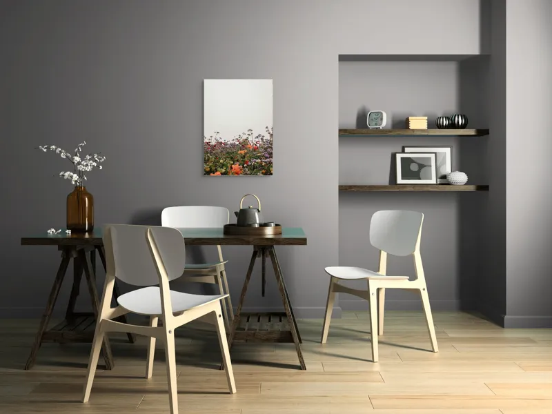 Tablou Canvas, "Flori în bătaia vântului liniștit", Flori, Culori, Natură, Frumusețe, Simplu, Cer, Variație, Primăvară, Prospețime, Diversitate, 50 x 70 cm – poza 5