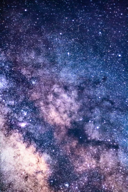 Tablou Canvas, "Infinitul Căii Lactee în Noapte", Stele, Galaxie, Univers, Culoare, Mister, Infinit, Lumina, Spatiu, Nebuloase, Stralucire, 100 x 150 cm – poza 2