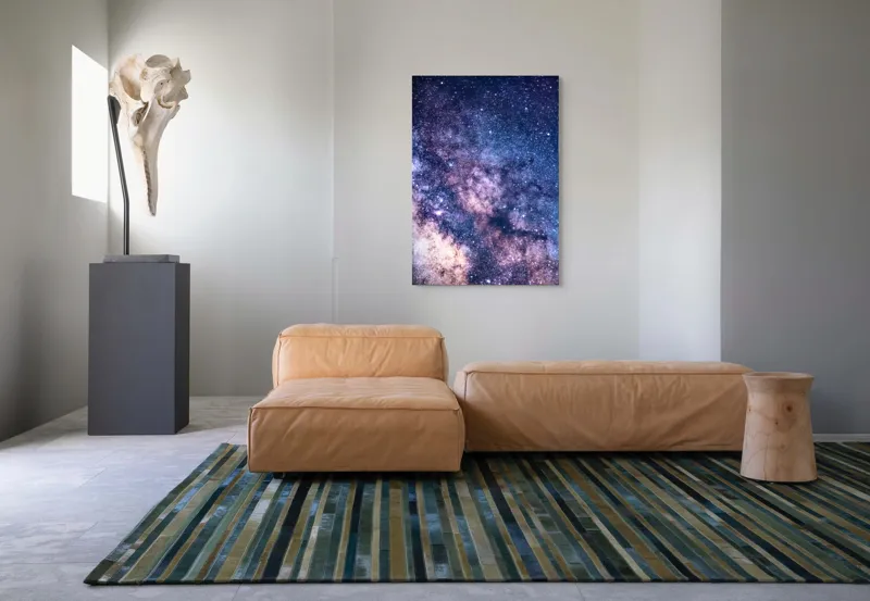 Tablou Canvas, "Infinitul Căii Lactee în Noapte", Stele, Galaxie, Univers, Culoare, Mister, Infinit, Lumina, Spatiu, Nebuloase, Stralucire, 70 x 100 cm – poza 7