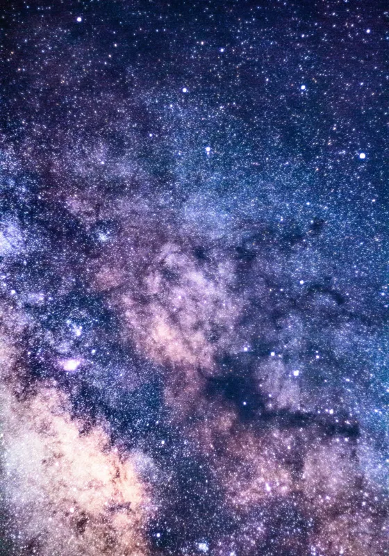 Tablou Canvas, "Infinitul Căii Lactee în Noapte", Stele, Galaxie, Univers, Culoare, Mister, Infinit, Lumina, Spatiu, Nebuloase, Stralucire, 70 x 100 cm – poza 2