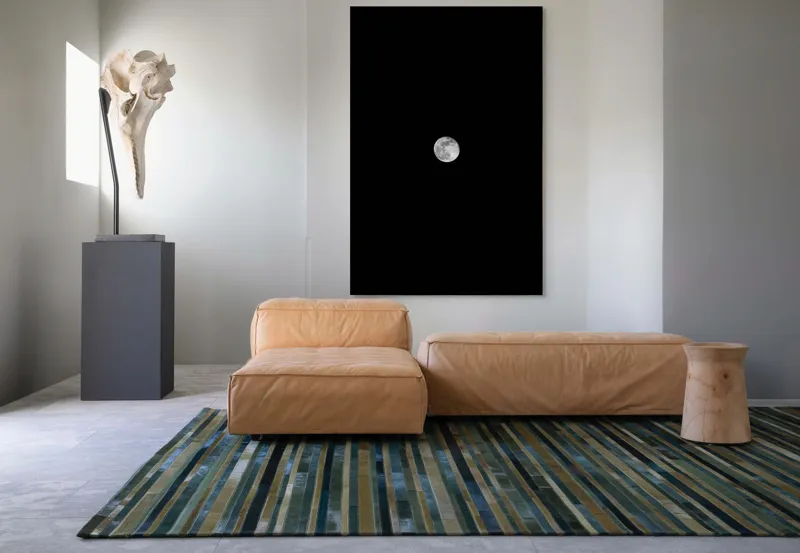 Tablou Canvas, "Luna în noapte misterioasă și rece", Lună, Noapte, Cer, Lumină, Mister, Întuneric, Calm, Fascinație, Solitudine, Frumusețe, 100 x 150 cm – poza 7