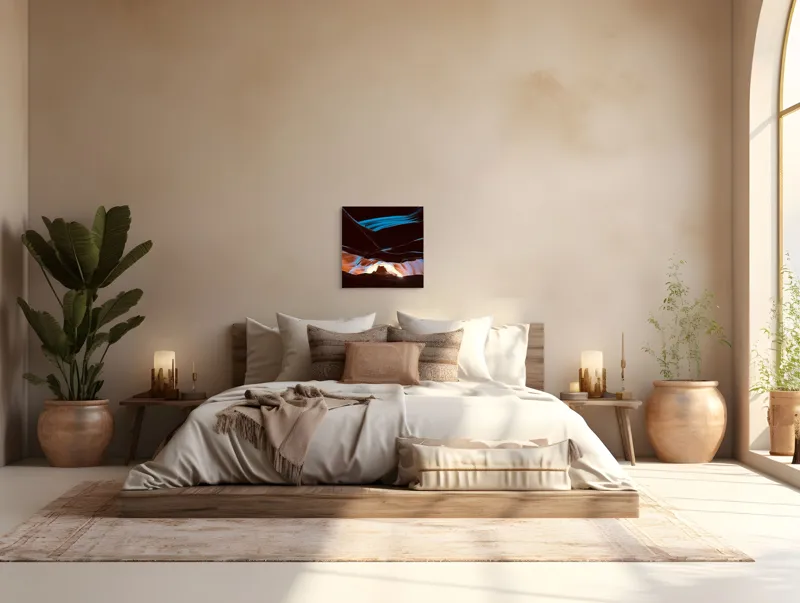 Tablou Canvas, "Lumini și umbre în canionul magic", Lumină, Umbre, Texturi, Contrast, Holuri, Straturi, Culori, Minune, Natură, Mister, Frumusețe, Peisaj, 50 x 50 cm – poza 5