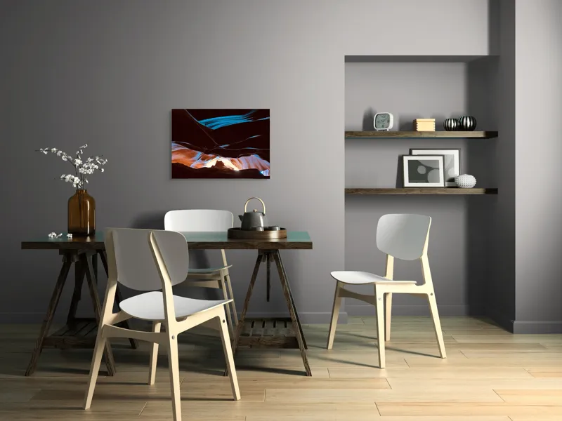 Tablou Canvas, "Lumini și umbre în canionul magic", Lumină, Umbre, Texturi, Contrast, Holuri, Straturi, Culori, Minune, Natură, Mister, Frumusețe, Peisaj, 70 x 50 cm – poza 5
