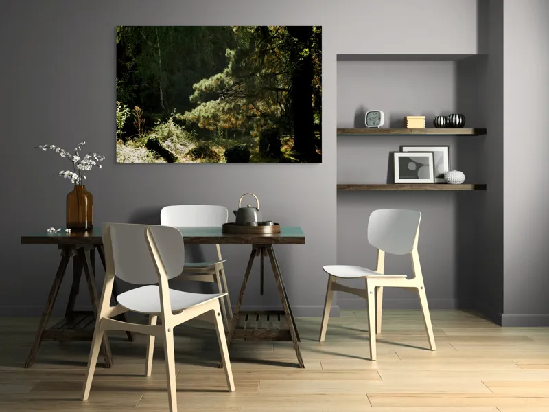 Tablou Canvas, "Ecou de lumină în pădurea tainică", 150 x 100 cm – poza 5