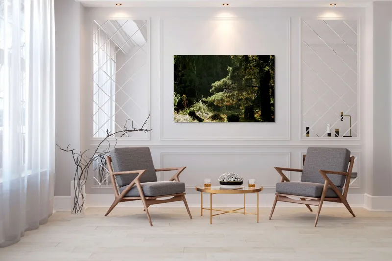 Tablou Canvas, "Ecou de lumină în pădurea tainică", 150 x 100 cm – poza 7