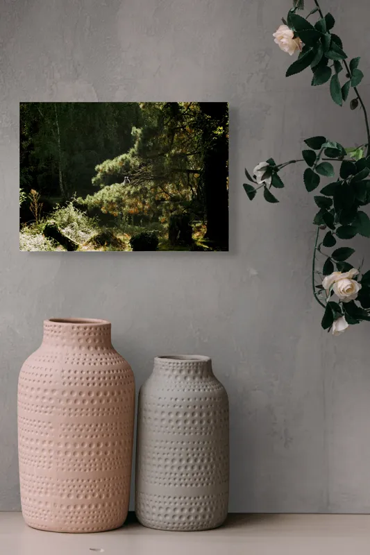 Tablou Canvas, "Ecou de lumină în pădurea tainică", 54 x 39 cm – poza 8