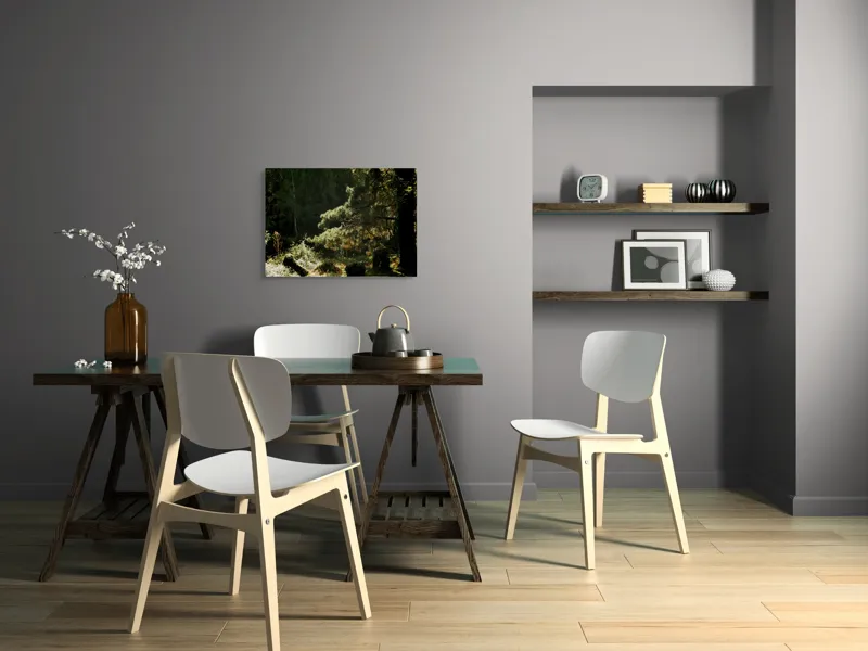 Tablou Canvas, "Ecou de lumină în pădurea tainică", 70 x 50 cm – poza 5