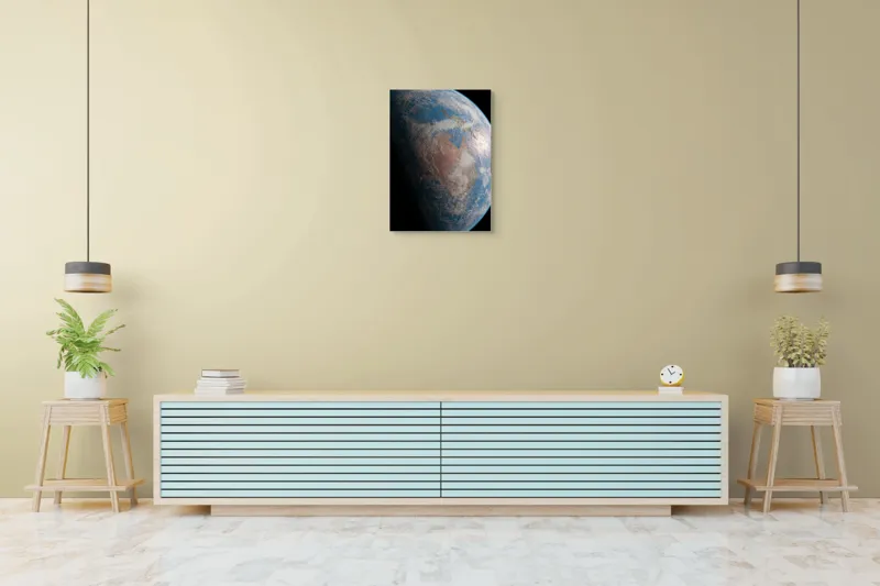 Tablou Canvas Planeta Albastră din Cosmos Pământ Continent Spațiu Atmosferă, 50 x 70 cm – poza 6