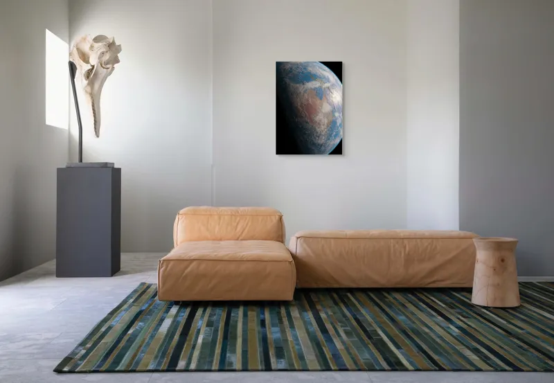 Tablou Canvas Planeta Albastră din Cosmos Pământ Continent Spațiu Atmosferă, 50 x 70 cm – poza 7