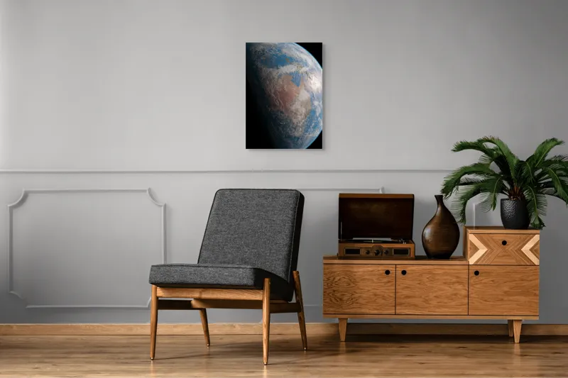 Tablou Canvas Planeta Albastră din Cosmos Pământ Continent Spațiu Atmosferă, 50 x 70 cm – poza 8