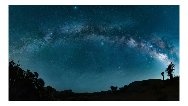 Tablou Canvas, "Splendoarea cerească a Căii Lactee", Stele, Galaxie, Cale Lactee, Cer, Noapte, Univers, Cosmos, Mister, Infinit, Lumină, 100 x 70 cm
