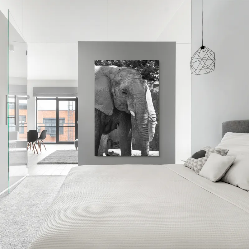 Tablou Canvas, "Elefantul în moment de contemplare liniștită", 100 x 150 cm – poza 5