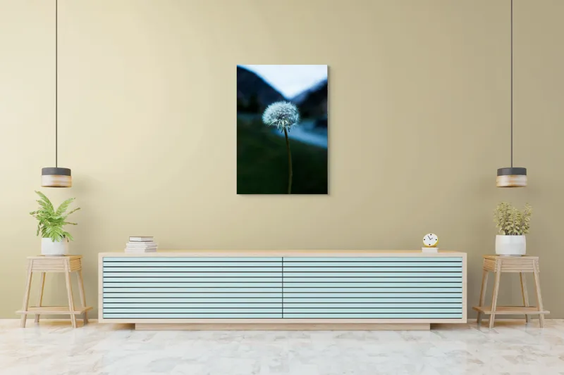 Tablou Canvas, "Puful viselor pe cerul albastru", Pufoasa, Delicată, Fragilă, Natură, Solitudine, Efemeră, Contrast, Libertate, 70 x 100 cm – poza 5