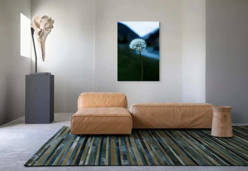 Tablou Canvas, "Puful viselor pe cerul albastru", Pufoasa, Delicată, Fragilă, Natură, Solitudine, Efemeră, Contrast, Libertate, 70 x 100 cm – poza 7