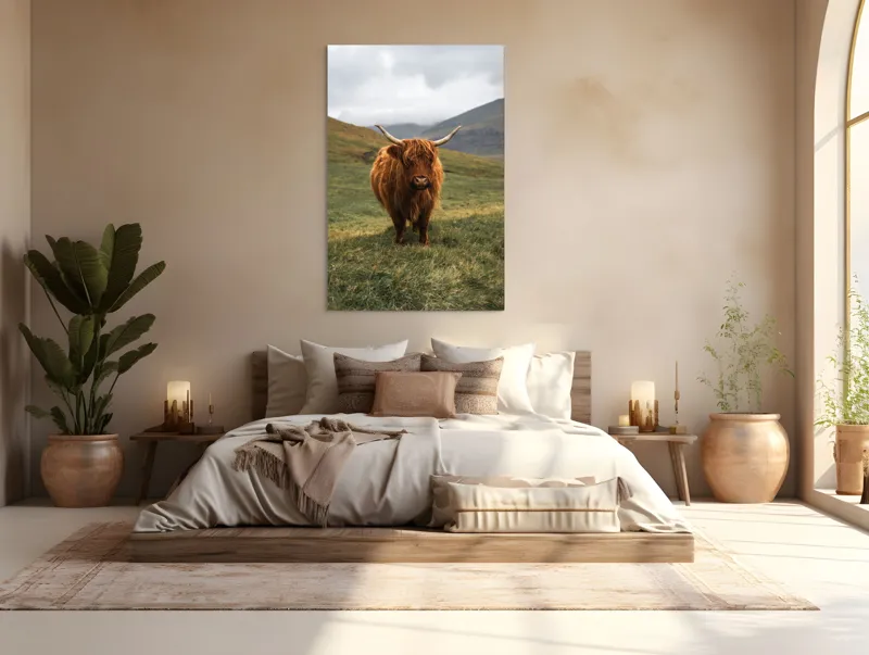 Tablou Canvas, "Bivol sportiv pe câmp însorit", 100 x 150 cm – poza 3