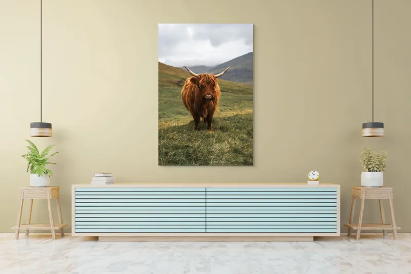 Tablou Canvas, "Bivol sportiv pe câmp însorit", 100 x 150 cm – poza 4