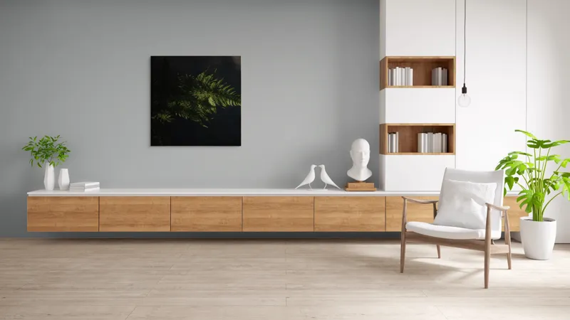 Tablou Canvas, "Frunză de ferigă în umbră", Frunză, Ferigă, Lumină, Umbre, Verde, Textură, Natural, Delicat., 100 x 100 cm – poza 8