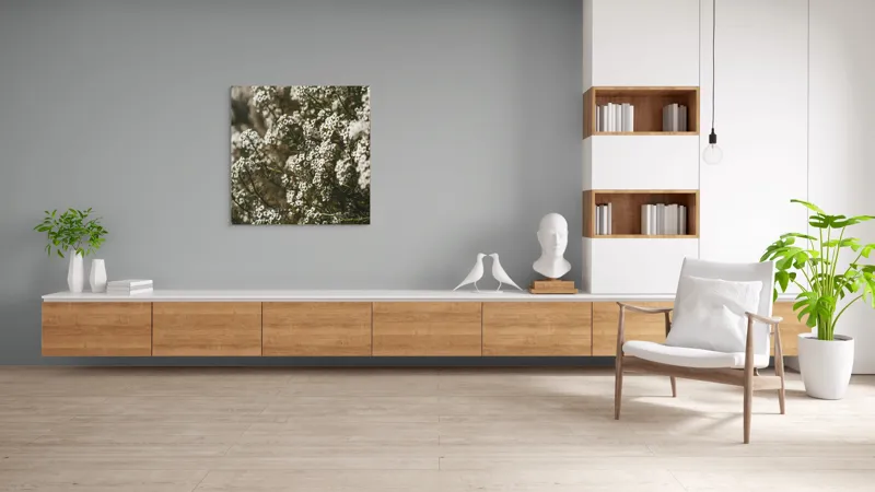 Tablou Canvas, "Miresme de flori albe în soare", Flori, Albe, Bogate, Delicate, Frumusețe, Natură, Textură, Abundență, Verdeață, Concentrare, 100 x 100 cm – poza 8