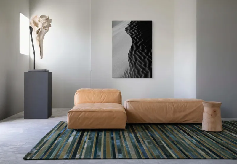Tablou Canvas, "Lumini și umbre pe dunele desertului", Ondulare, Textură, Contrast, Dune, Umbră, Nisip, Lumină, Forme, Naturalețe, Sinuozitate, 70 x 100 cm – poza 7