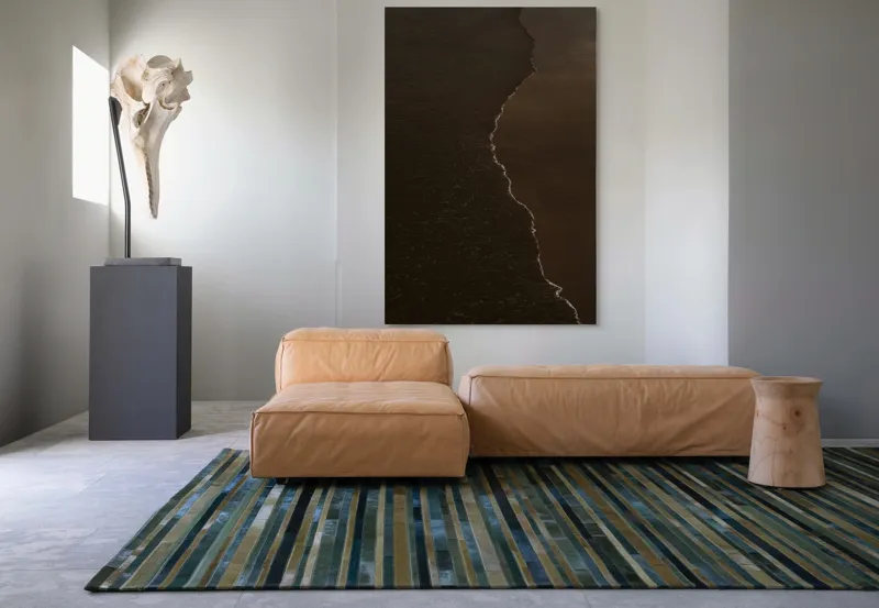 Tablou Canvas, "Întunericul mării sub clar de lună", Valuri, Nisip, Apus, Linie, Contrast, Calm, Reculegere, Natura, Granita, Reflexie, 100 x 150 cm – poza 7