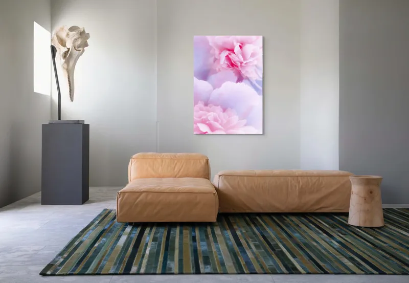 Tablou Canvas, "Rochii din petale diafane roz", Delicat, Pastel, Petalele, Roz, Flori, Romantice, Seninătate, Fragilitate, Naturalețe, Blândețe, 70 x 100 cm – poza 7
