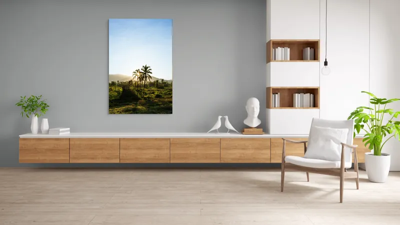 Tablou Canvas, "Răsărit în paradisul tropical", 100 x 150 cm – poza 8