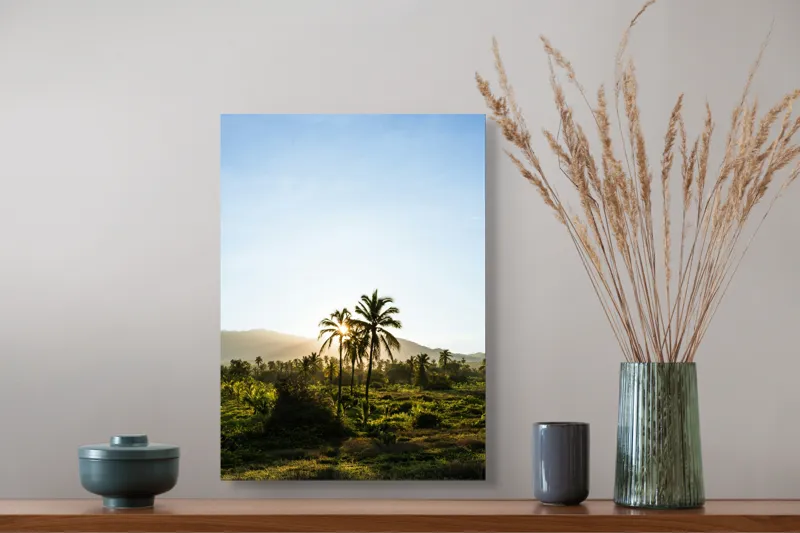Tablou Canvas, "Răsărit în paradisul tropical", 39 x 54 cm – poza 3