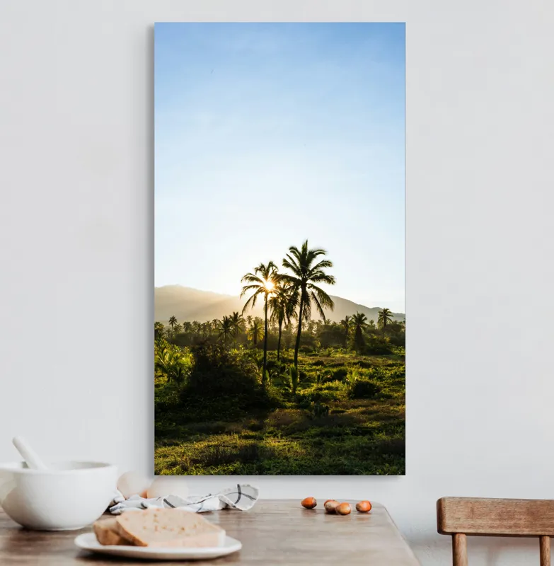 Tablou Canvas, "Răsărit în paradisul tropical", 50 x 90 cm – poza 3