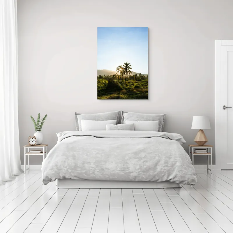 Tablou Canvas, "Răsărit în paradisul tropical", 70 x 100 cm – poza 3