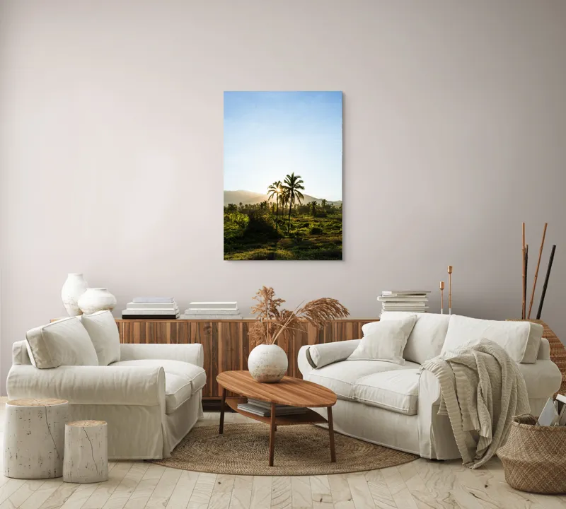 Tablou Canvas, "Răsărit în paradisul tropical", 70 x 100 cm – poza 4