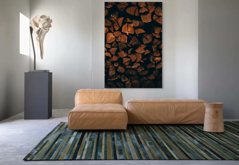 Tablou Canvas, "Stive de lemne întunecate și dense", 100 x 150 cm – poza 7
