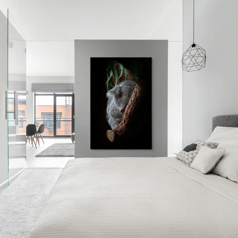 Tablou Canvas, "Koala adormit în cocon de copac", 100 x 150 cm – poza 5