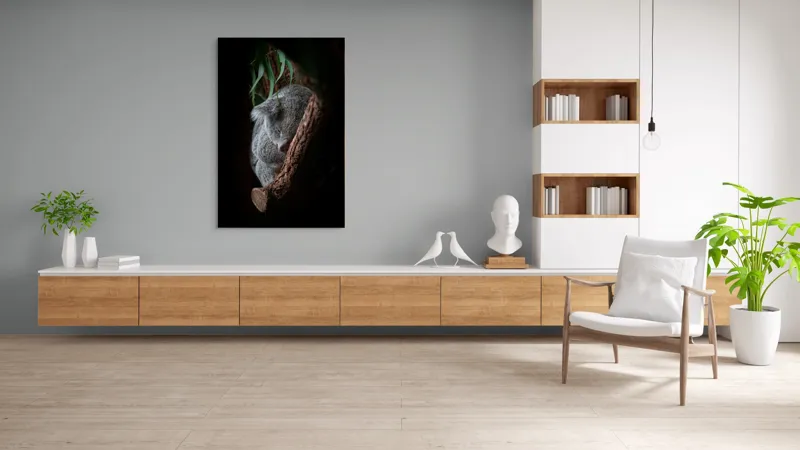 Tablou Canvas, "Koala adormit în cocon de copac", 100 x 150 cm – poza 8
