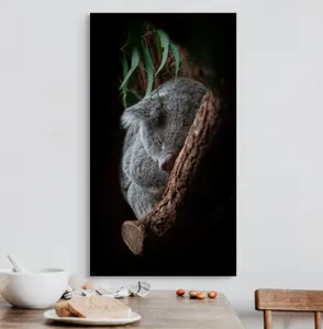 Tablou Canvas, "Koala adormit în cocon de copac", 50 x 90 cm – poza 3