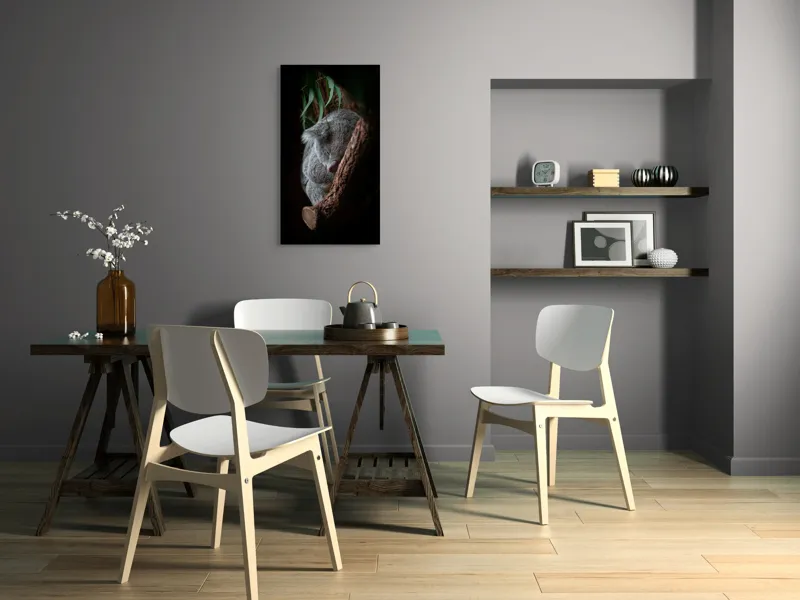 Tablou Canvas, "Koala adormit în cocon de copac", 50 x 90 cm – poza 4