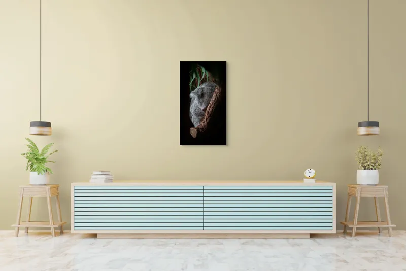 Tablou Canvas, "Koala adormit în cocon de copac", 50 x 90 cm – poza 6