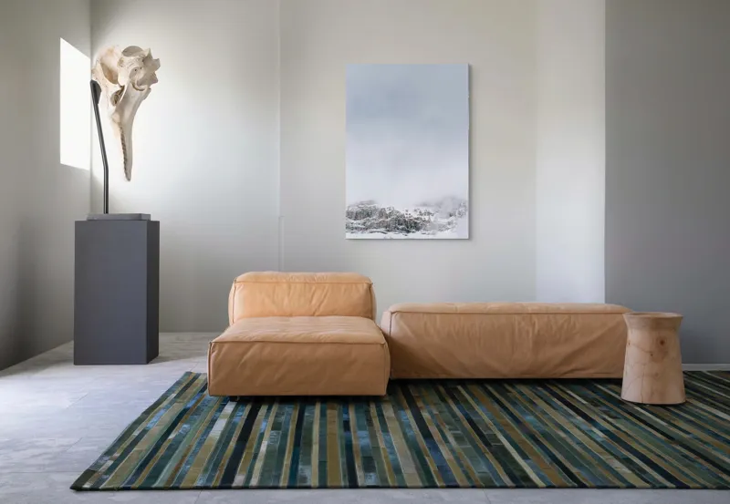 Tablou Canvas, "Munți ascunși sub cer înnorat", Nor, Zăpadă, Stâncă, Ceață, Cer, Rece, Peisaj, Alpin, 70 x 100 cm – poza 7