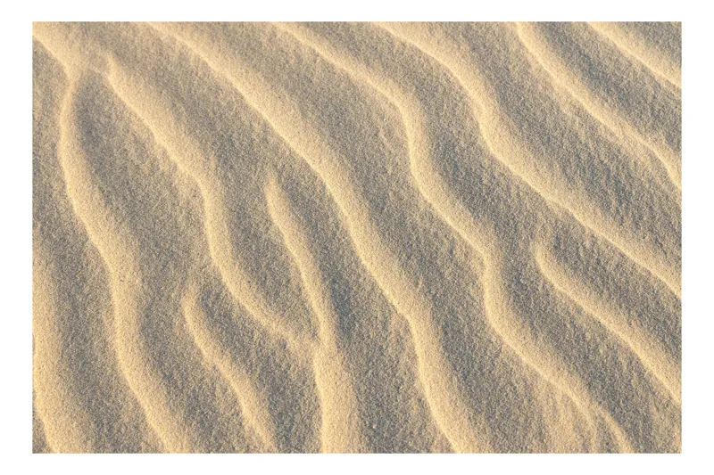 Tablou Canvas, "Urmele vântului pe nisipul fierbinte", Dune, Ondulare, Textură, Liniar, Fin, Natură, Sable, Valuri, Desert, Model, 90 x 50 cm