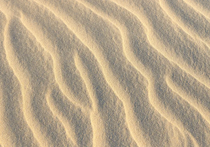 Tablou Canvas, "Urmele vântului pe nisipul fierbinte", Dune, Ondulare, Textură, Liniar, Fin, Natură, Sable, Valuri, Desert, Model, 100 x 70 cm – poza 2