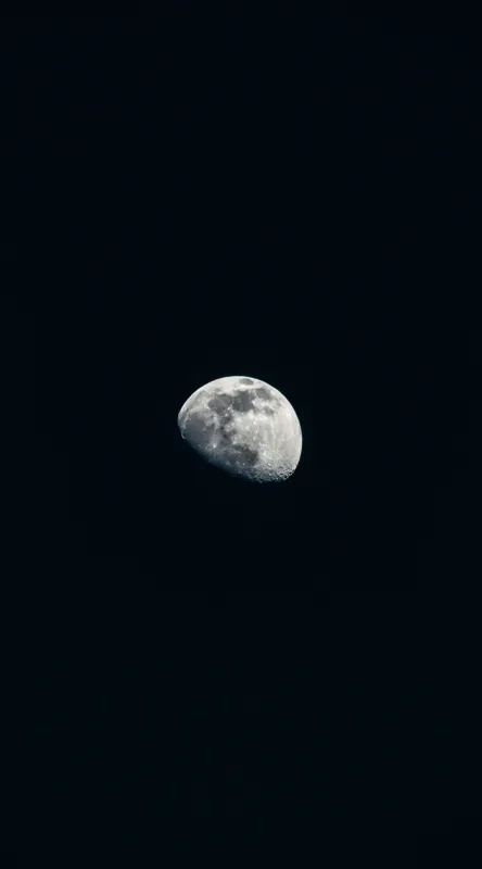 Tablou Canvas, "Luna luminând cerul nocturn", Mister, Solitudine, Claritate, Lumină, Întuneric, Atracție, Eternitate, Liniște, Univers, Frumusețe, 50 x 90 cm – poza 2