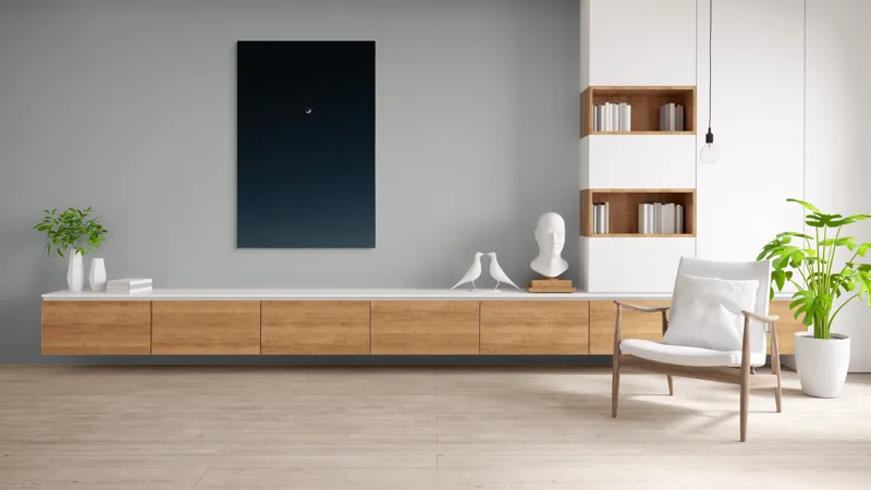 Tablou Canvas, "Luna și steaua solitară", Lună, Cer, Stea, Noapte, Liniște, 100 x 150 cm – poza 8